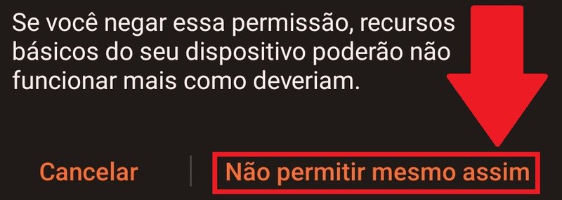 Impessa que o microfone seja utilizado sem sua permissão.