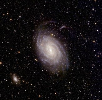 A galáxia espiral NGC 6744 também foi uma das observações do Euclid.