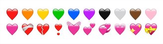Veja o que cada uma das cores de coração que usamos como emoji significa. (Fonte: Getty Images/Reprodução)