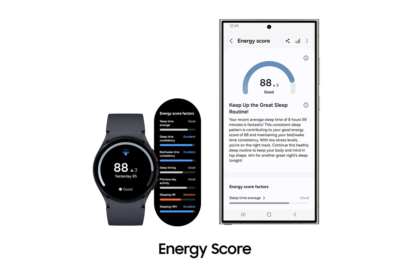 O Energy Score terá informações sobre a disposição física a partir de métricas do sono.