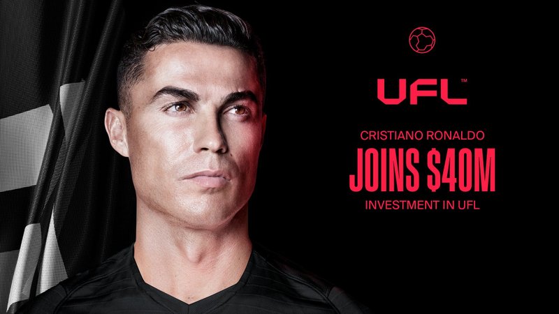 Cristiano Ronaldo investiu US$ 40 milhões no desenvolvimento do UFL em dezembro de 2023.