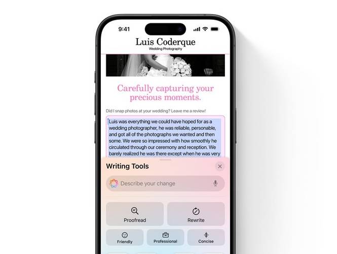 O Apple Intelligence busca entregar uma variedade de facilidades usando IA.