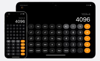 Nova calculadora do iPad e iPhone. (Imagem: YouTube Apple/Reprodução)