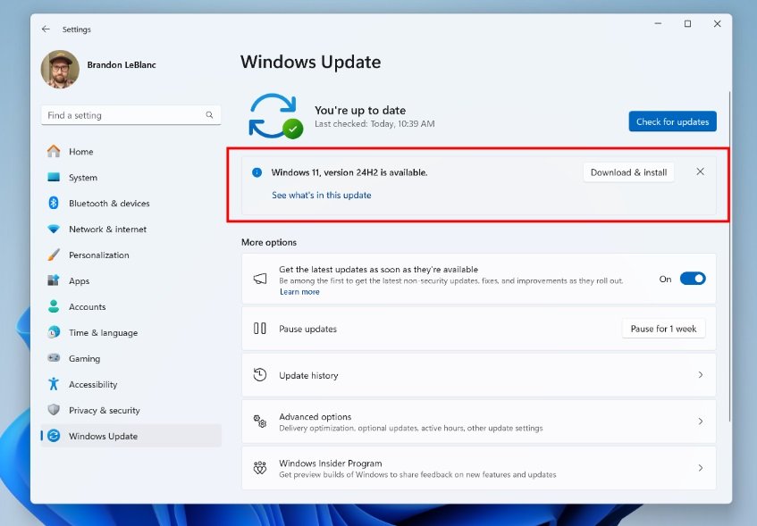 A janela de atualização do Windows 11 agora não notifica novas atualizações.