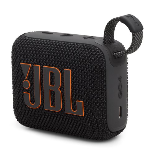 A JBL Go 4 apresenta corpo ligeiramente revisto para tornar seu corpo ainda mais portátil.