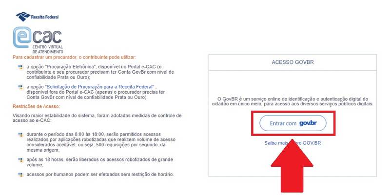 Use seu cadastro do Gov.br para acessar a Caixa Postal e-CAC