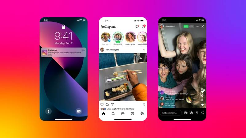 O Instagram agora vai permitir abrir lives somente para os Amigos Próximos.