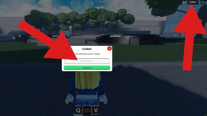 Local onde você deverá resgatar os códigos do Roblox Bladers Rebirth.