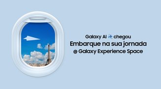 O convite para os Galaxy Experience Spaces. (Imagem: Samsung/Divulgação)