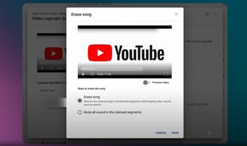 YouTube agora pode remover músicas protegidas sem silenciar um vídeo