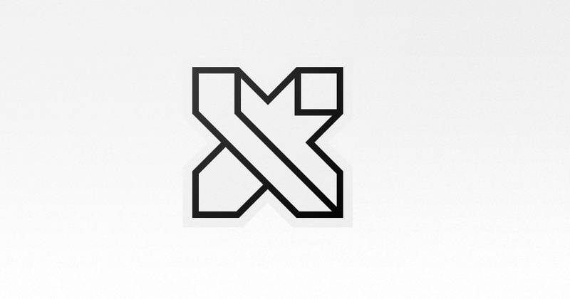 A logo do laboratório X.