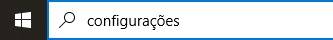 Digite "Configurações" para ter acesso a mais opções.