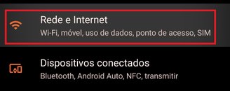 Pressione a primeira opção 