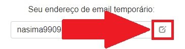 Clique no botão caso você queria editar o e-mail criado.