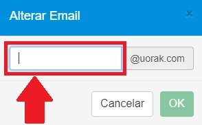 É possível editar e criar um e-mail para que ele seja usado de forma temporária.