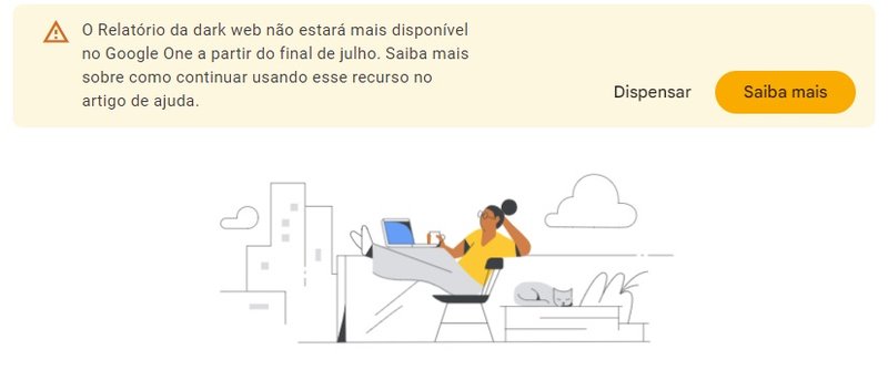 O aviso para assinantes sobre a mudança na ferramenta.