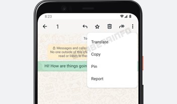 WhatsApp testa tradutor de texto para conversas no app para Android