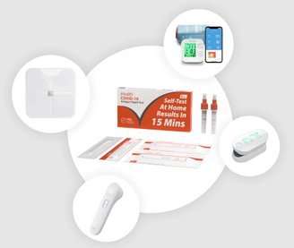 Os produtos do iHealth.