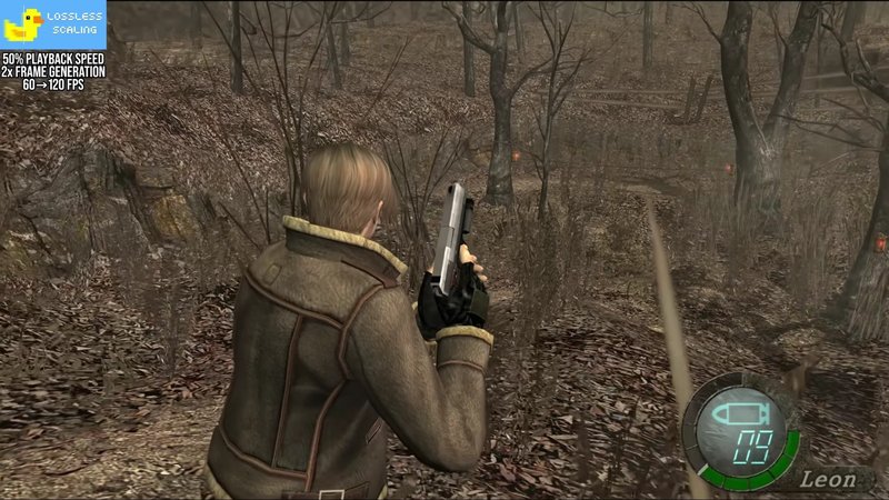 LSFG usado no Resident Evil 4 original para ser exibido em 120fps