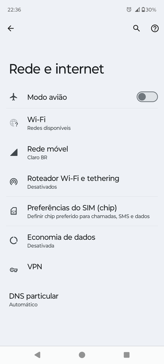 Acesse o menu de Wi-Fi para encontrar a rede à qual está conectado. (Fonte: TecMundo/Reprodução)