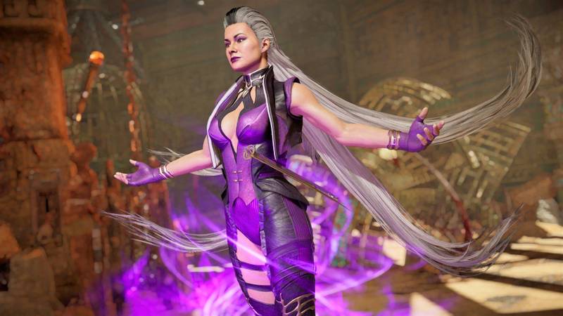 Independente do jogo, Sindel está sempre gloriosa em suas aparições