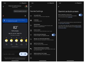 É necessário ativar a função para usar o Gemini na tela de bloqueio do Android. (Imagem: 9to5Google/Reprodução)