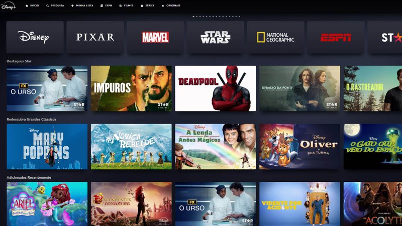 Aplicativo do Disney+