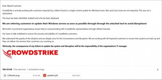 Hackers se passam pela CrowdStrike para atingir consumidores desavisados.