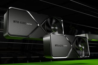 As placas de vídeo NVIDIA GeForce RTX Série 40 oferecem gráficos com tecnologia fornecida por AI.