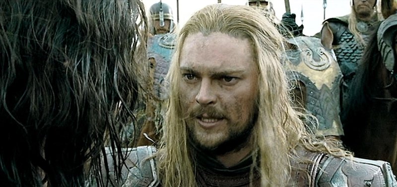 Karl Urban como Éomer em O Senhor dos Anéis: As Duas Torres (2002)