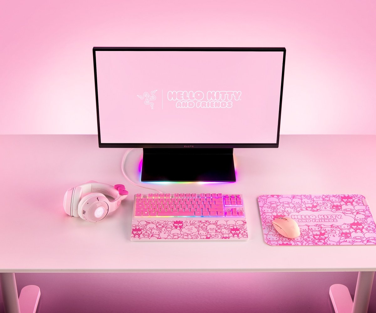 Razer lança linha da Hello Kitty com headset e cadeira rosa! Veja produtos