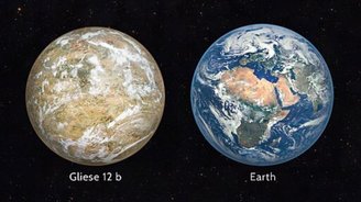 Comparação entre Gliese 12 b e a Terra mostram muitas similaridades.