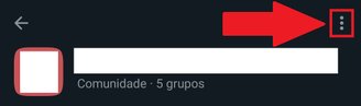É preciso apertar no botão com três pontinhos para ter acesso a mais opções.