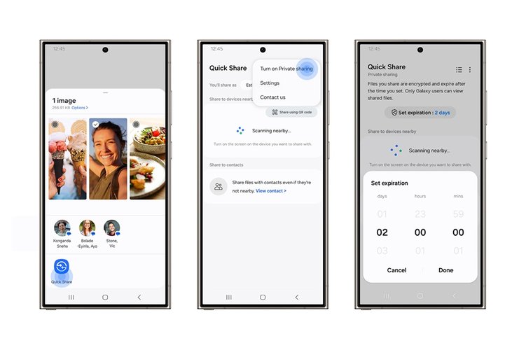 private sharing