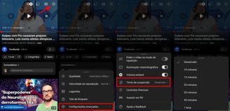 Ativação do temporizador do YouTube é simples. (Imagem: Felipe Vidal/TecMundo)