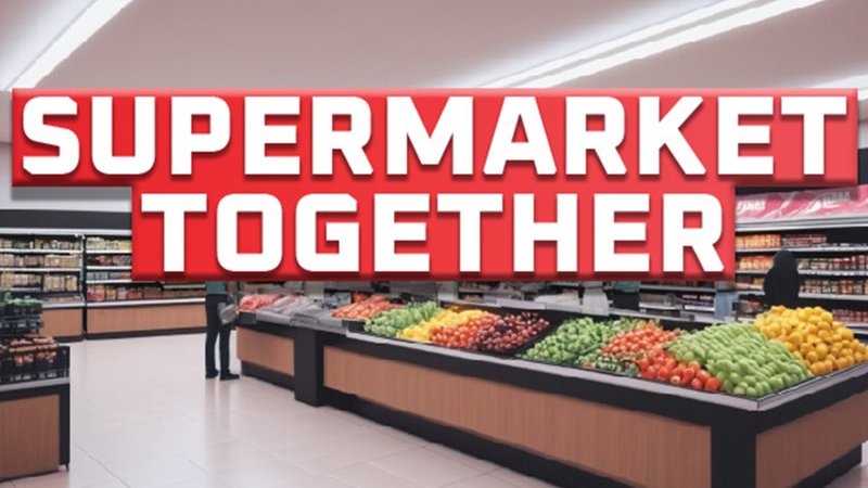 Supermarket Together já está disponível de graça na Steam e tem opção de cooperativo online para até 16 jogadores.