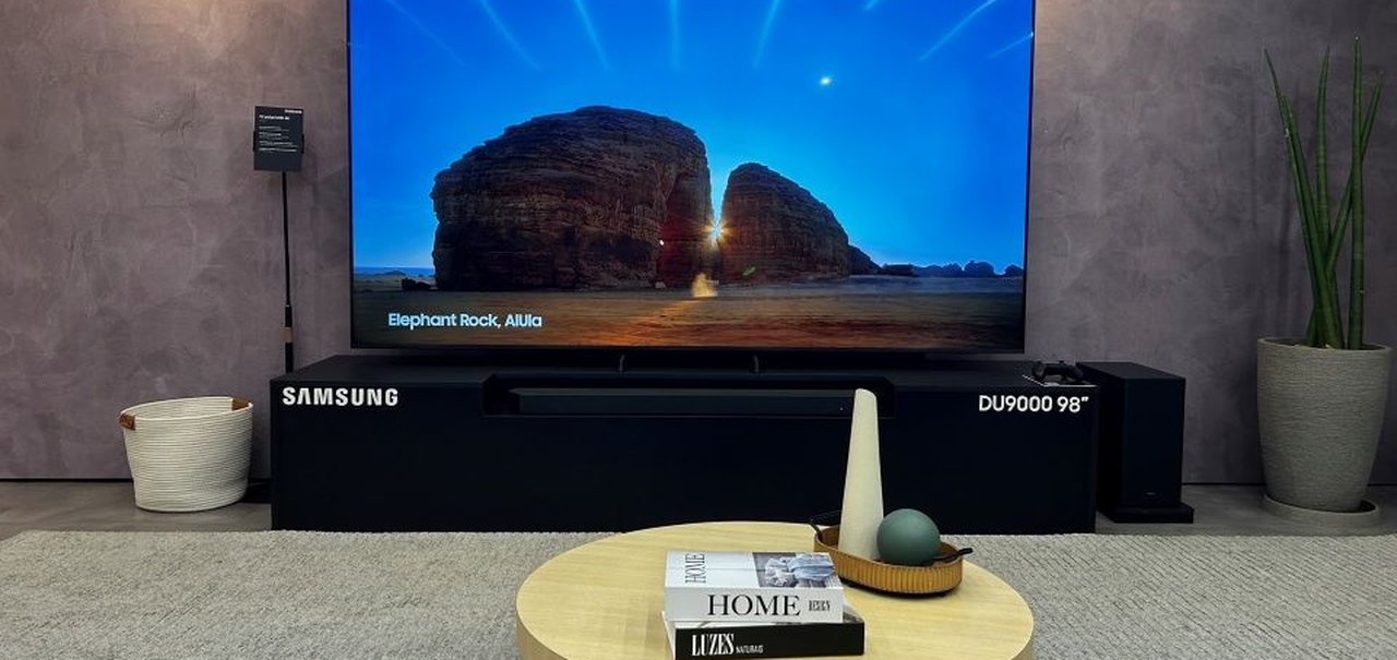 Samsung lança no Brasil sua TV 4K de 98 polegadas; veja o valor