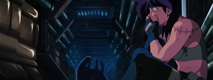 Imagem de: E se Alien fosse um anime dos anos 90? Curta-metragem de terror traz xenomorfo animado