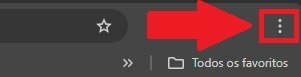 Procure pelo ícone com o símbolo de três pontinhos no canto superior da tela