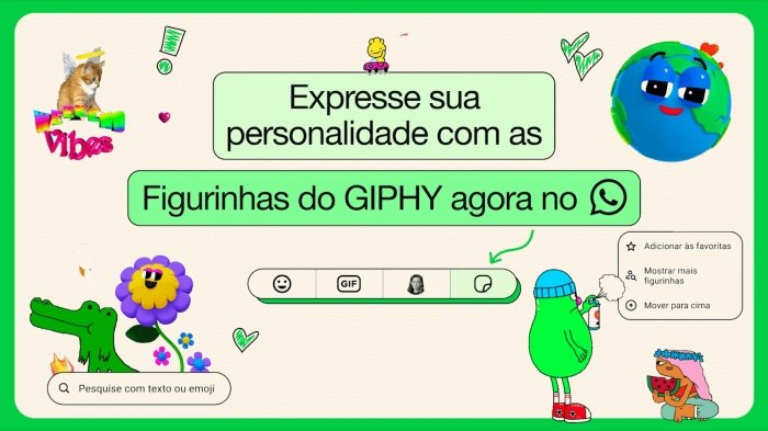 O usuário agora pode pesquisar as figurinhas do GIPHY no próprio WhatsApp.