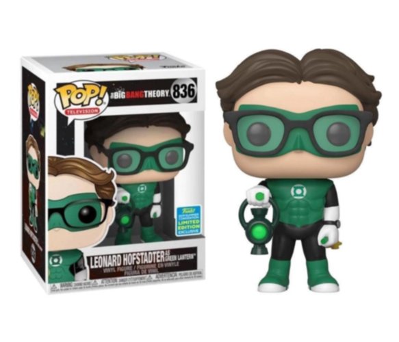 Funko Pop! The Big Bang Theory - Leonard como Lanterna Verde