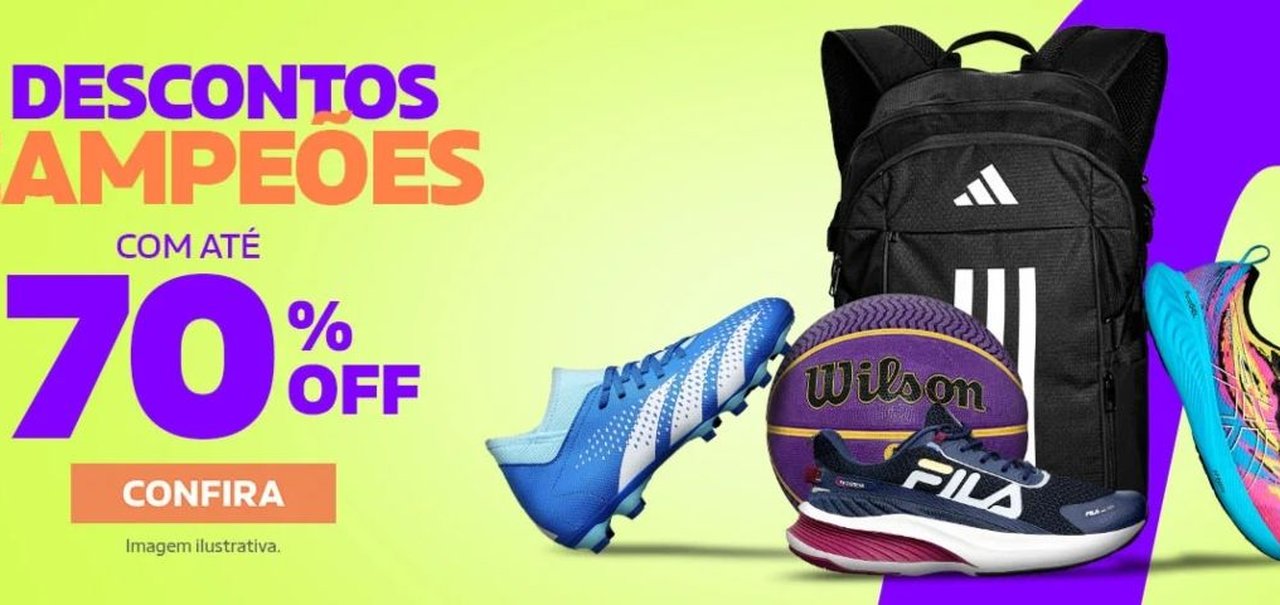 Vestuários e tênis a partir de R$ 30 no Desconto dos Campeões da Netshoes; veja ofertas da Puma, Adidas, Nike e mais