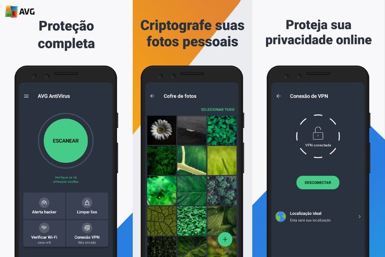 AVG Antivírus pode ser baixado em smartphones pelas lojas de aplicativos.