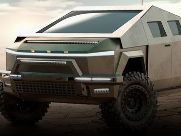 Tesla Cybertruck ganha versão militar com blindagem e gerador de 125 kW