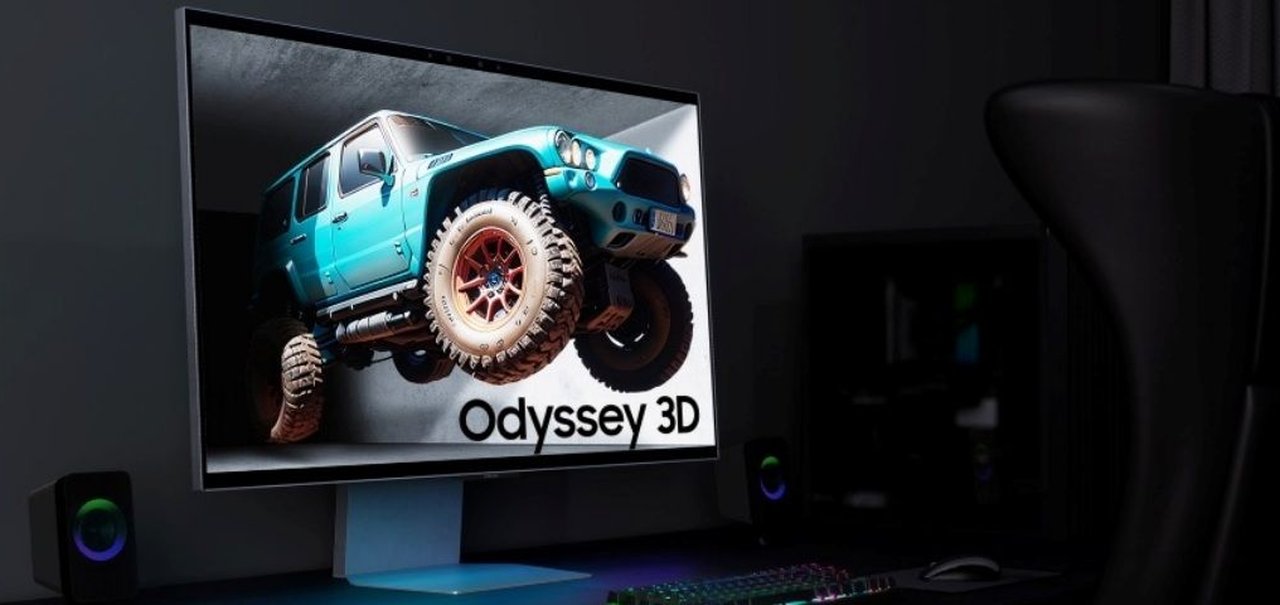 Samsung revela monitor gamer 3D com resolução 4K que dispensa óculos especiais