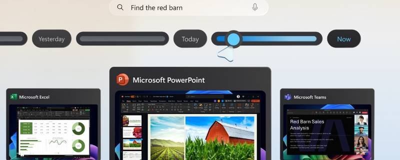 O Windows Recall tira prints da sua tela a cada 5 segundos para criar uma linha do tempo de atividades.