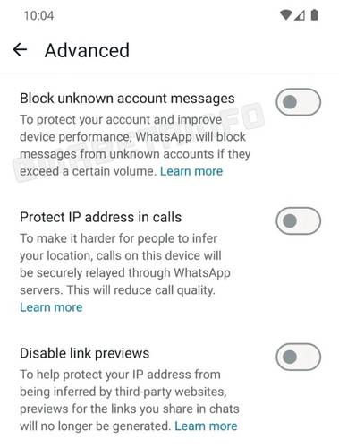 A configuração ainda em Beta.