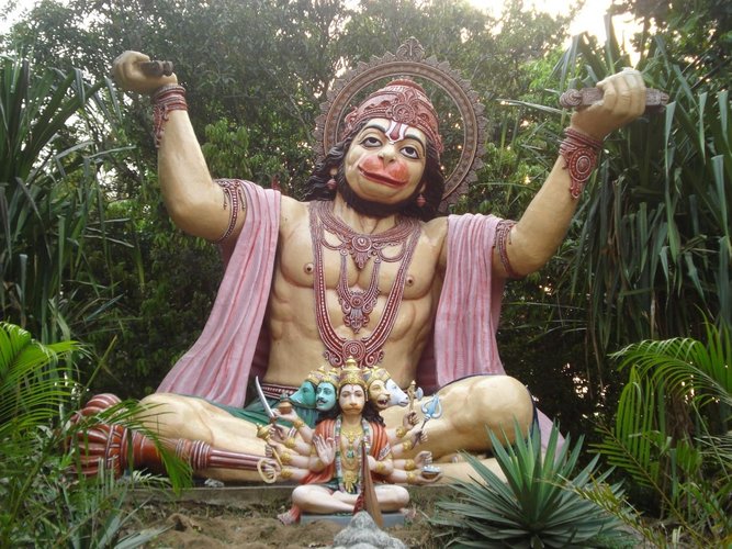 Hanuman é uma divindade muito popular em contos para crianças