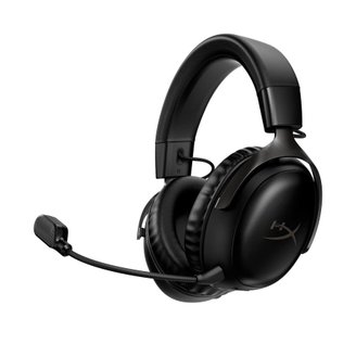 HyperX Cloud III Wireless tem variante toda preta ou com detalhes em vermelho. (Imagem: HyperX/Divulgação)