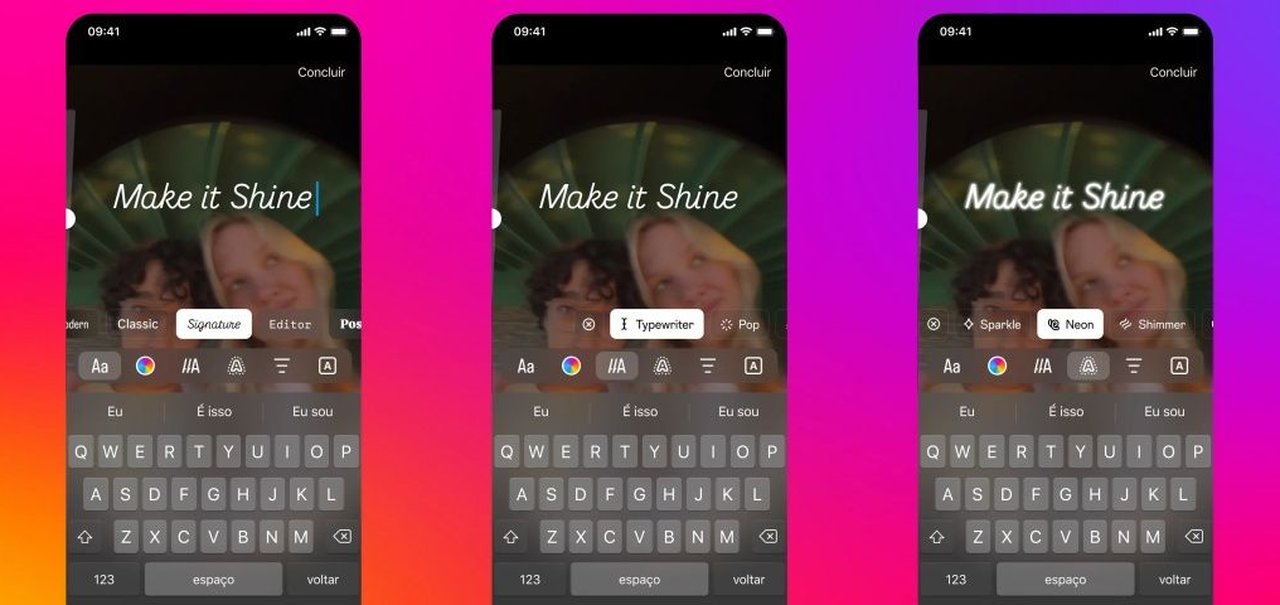 Instagram lança novas ferramentas de texto para fotos, Stories e Reels